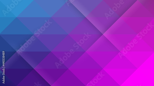 Modern Background with Vibrant Blue Purple Color Gradient and Lowpoly Mosaic Element
