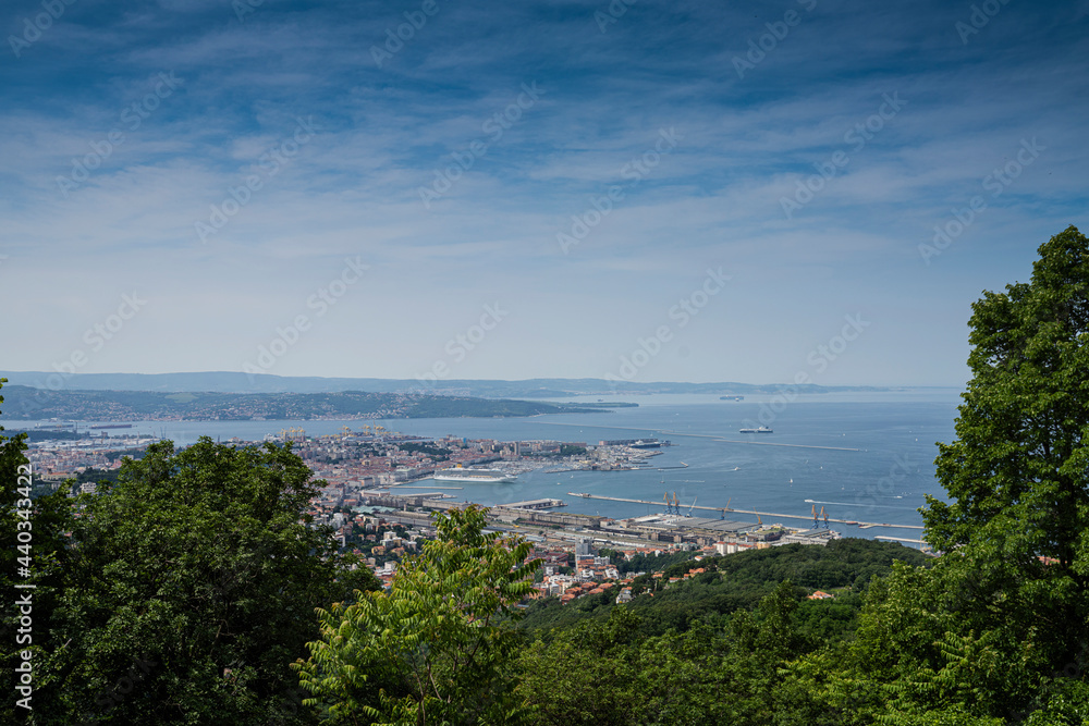 Panoramic view of Trieste, Italy