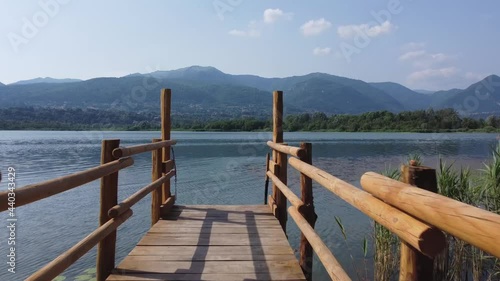 Landscape near Alserio Lake, Lombardy, Como photo