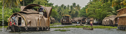 Kerala backwaters rice boat photo