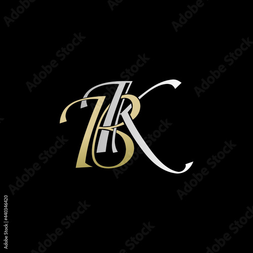 bk logo design vector icon luxury premium