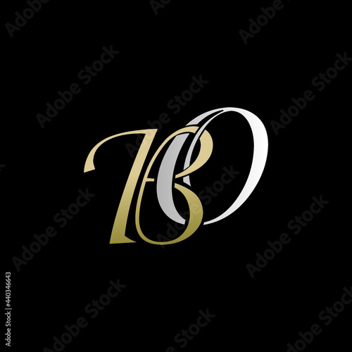 Foto bo logo design vector icon luxury premium