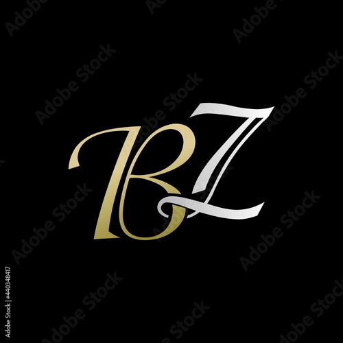 bz logo design vector icon luxury premium