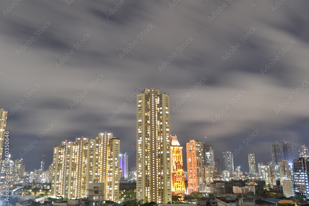 City at night, Mumbai long exposure 