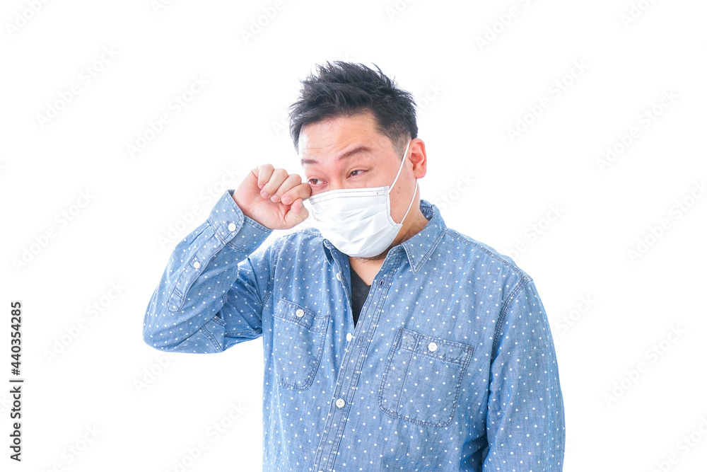 花粉症の男性 花粉症の男性