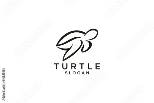 Sea turtle icon. Line, glyph and filled outline version, Turtle animal top view outline and filled vector sign. Symbol, logo illustration. Different style icons set. Vector graphics