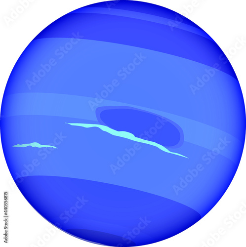 Planet Neptune vector icon
