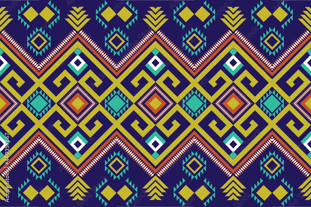 Geometric ethnic natural seamless pattern traditional Design for background, carpet, wallpaper, clothing, fabric, wrapping, textile, vector illustration 