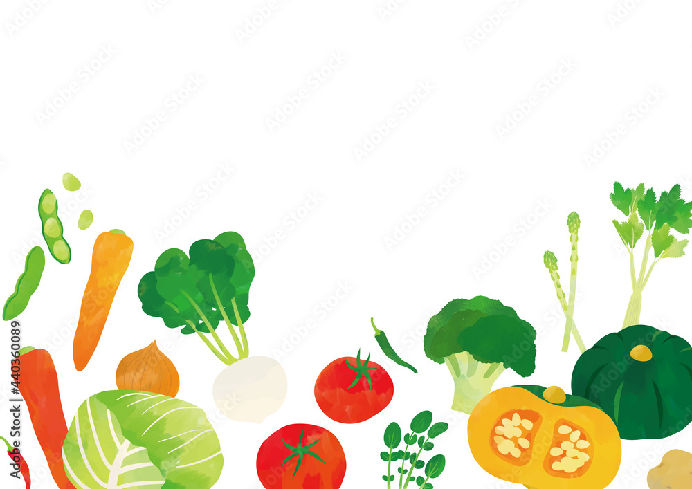 野菜 水彩タッチイラスト ポスター Stock Vector Adobe Stock 野菜 水彩タッチイラスト ポスター Stock Vector Adobe Stock