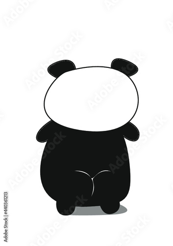 Panda von hinten