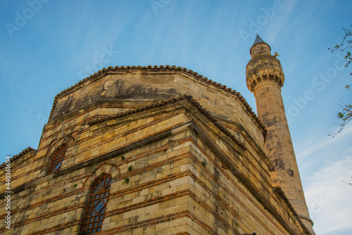 VLORA-VLORE, ALBANIA: View of the famous Muradie Mosque in Vlora, Albania. photo