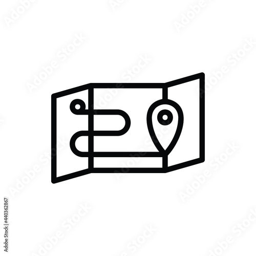 Location, Map, Pointer Line Icon Logo Illustration Vector Isolated. Travel and Tourism Icon-Set. Suitable for Web Design, Logo, App, and Upscale Your Business.
