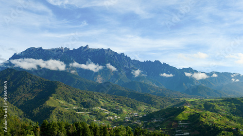 Mount Kinabalu view from Kundasang, Ranau
