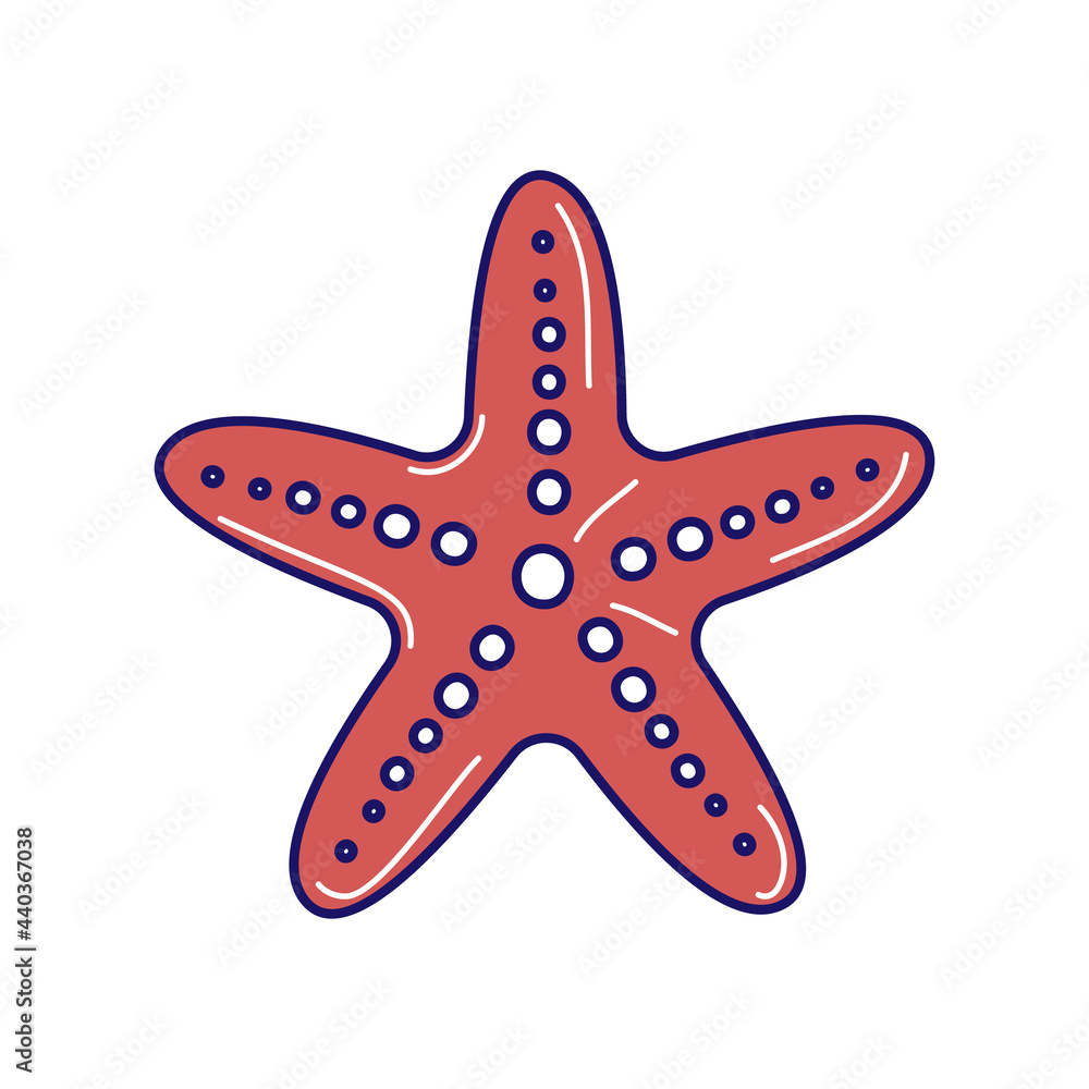 Starfish vector icon. Cartoon vector icon isolated on white background starfish Starfish vector icon. Cartoon vector icon isolated on white background starfish