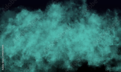 aqua fog or smoke on dark space background