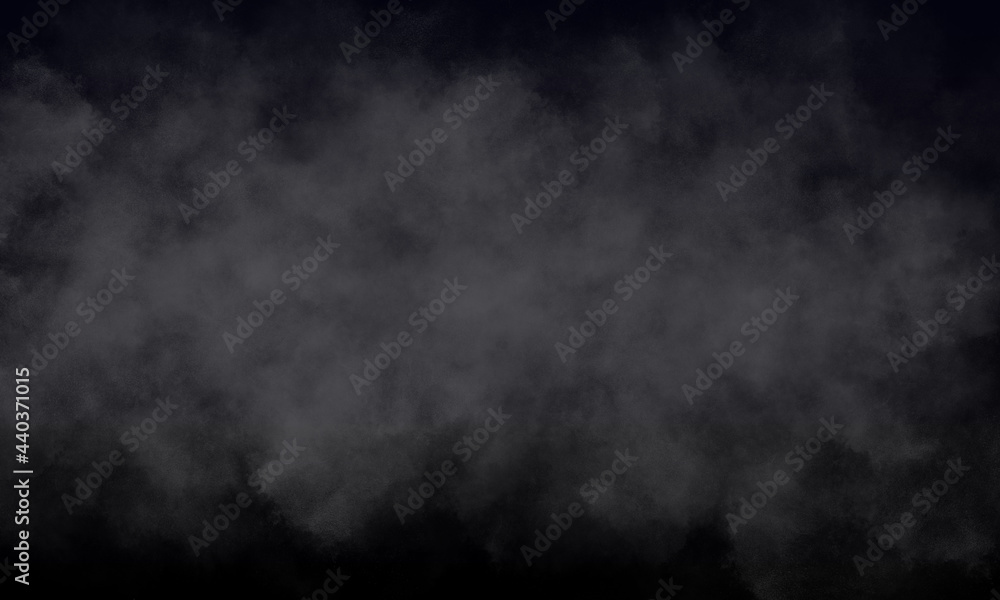 charcoal fog or smoke on dark space background