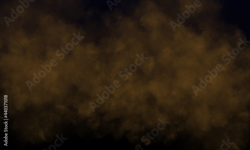 chocolate fog or smoke on dark space background