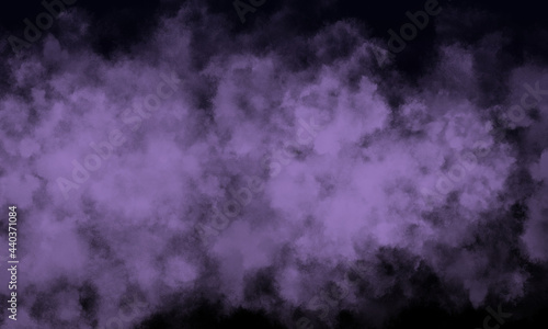 lilac fog or smoke on dark space background