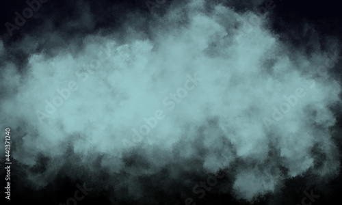 seafoam fog or smoke on dark space background