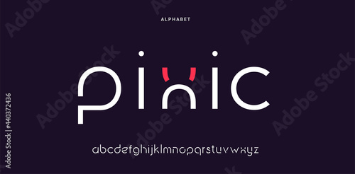 Modern abstract alphabet fonts. typography technology, electronic, movie, digital, music, future, logo creative font.