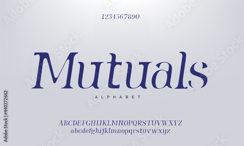 Elegant alphabet letters font. classic modern serif lettering minimal fashion