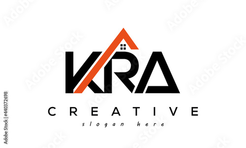 KRA letters real estate construction logo vector