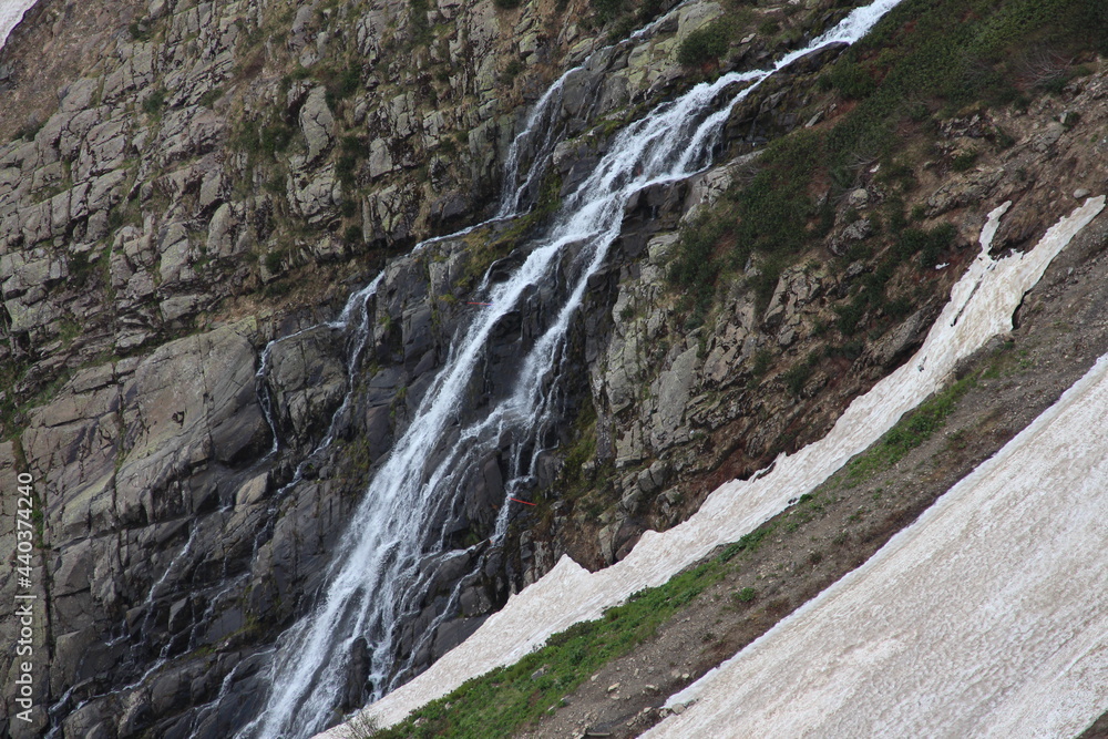 a stream in the mountains