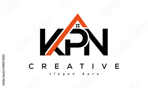 KPN letters real estate construction logo vector photo