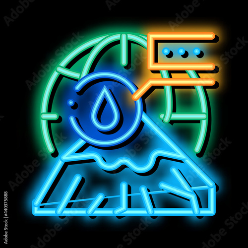 cryolithology science neon light sign vector. Glowing bright icon cryolithology science sign. transparent symbol illustration