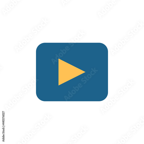 Play flat icon.