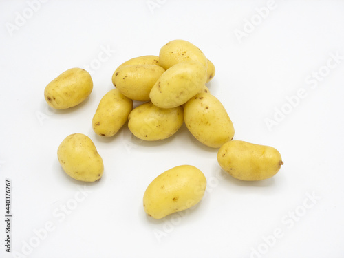 Fotografija potatoes on a white background