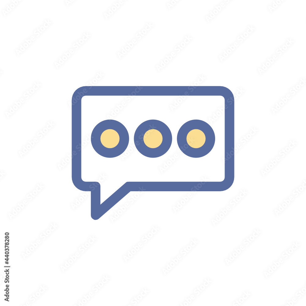 Comment filled outline icon. Comment filled outline icon.