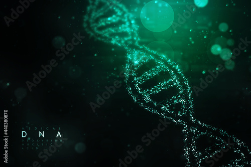 Abstract medical DNA on medical background