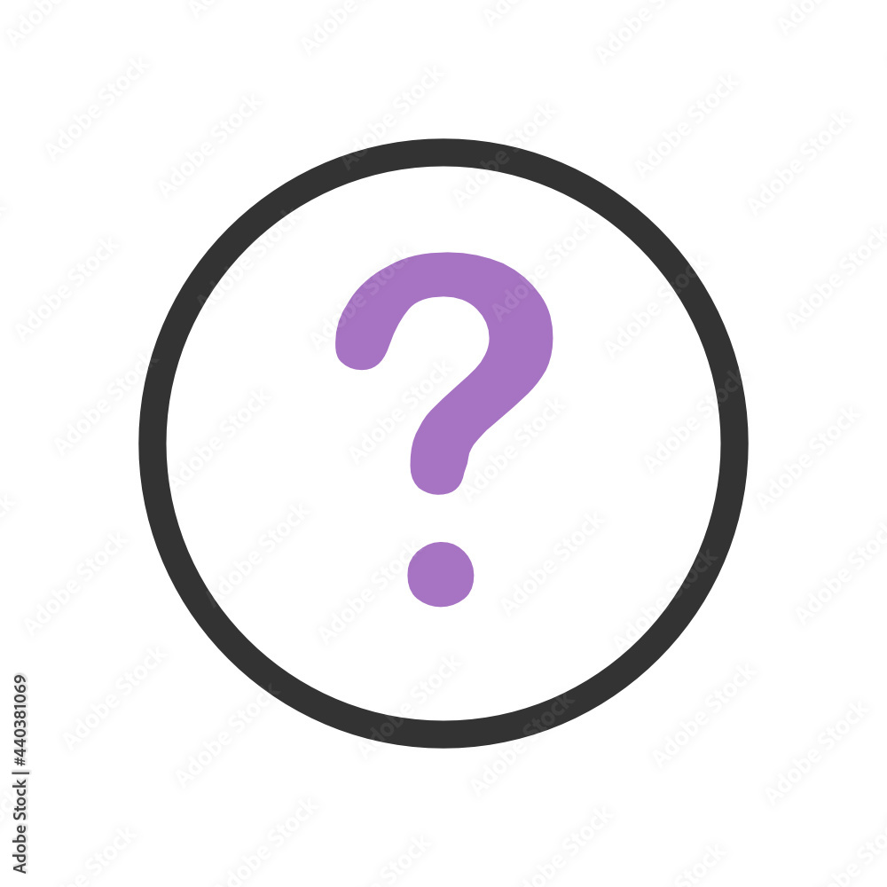 Question outline icon. Question outline icon.