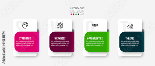 swot analysis business or marketing  infographic template.