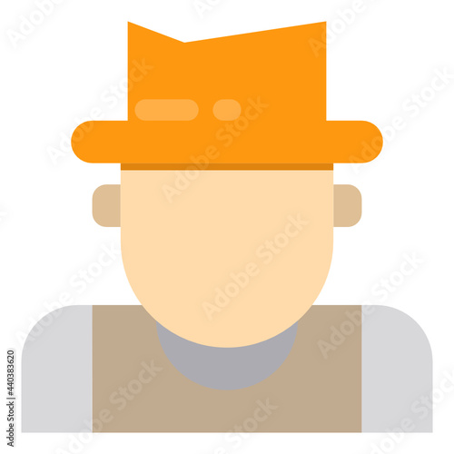 famer flat icon