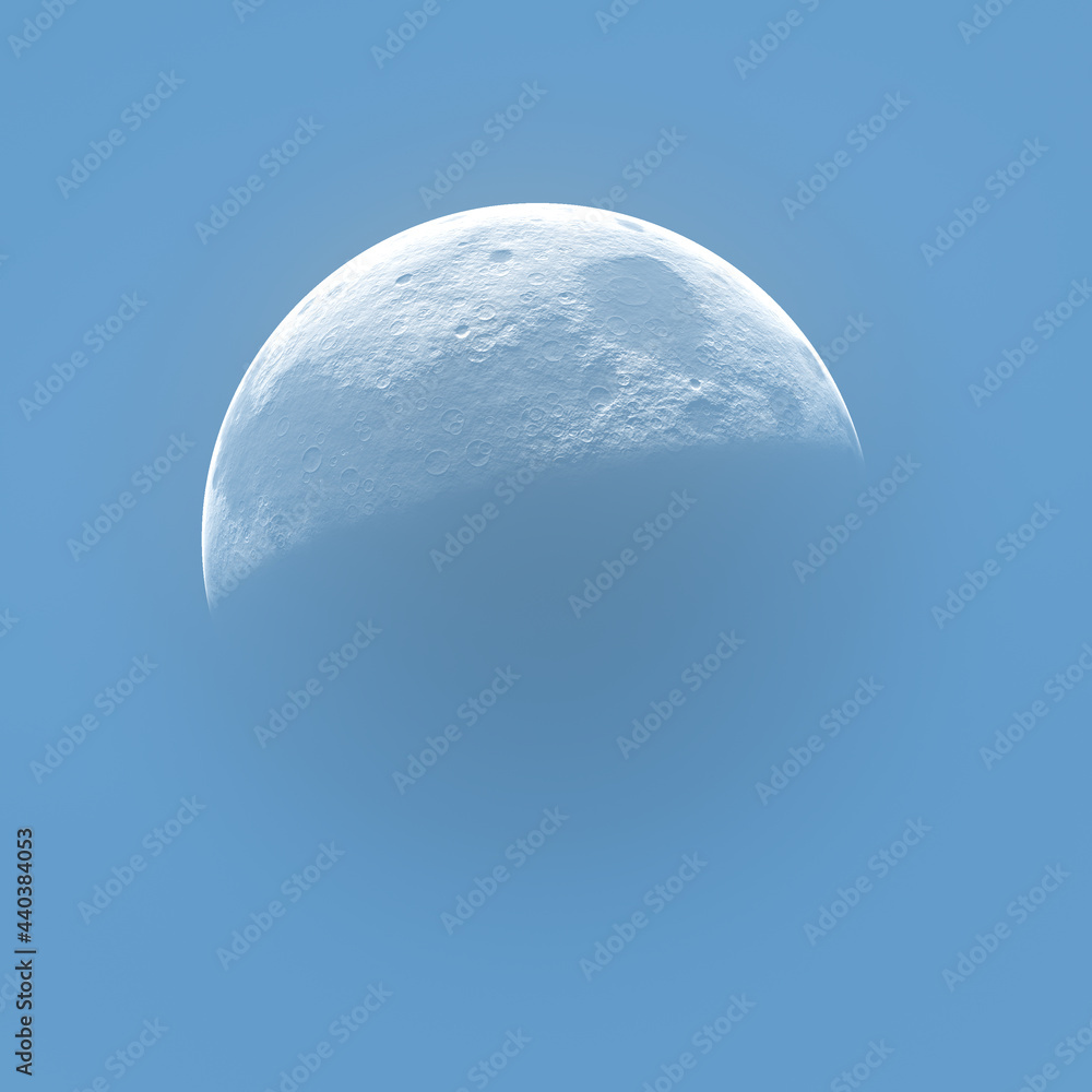 Fototapeta premium 3D rendering of the moon