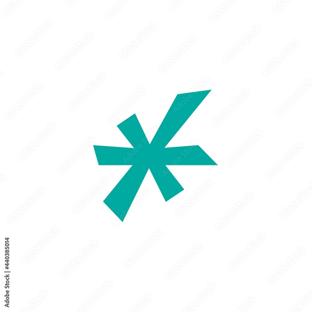 blue funny asterisk footnote icon. Flat icon of lopsided footnote isolated on white background. blue funny asterisk footnote icon. Flat icon of lopsided footnote isolated on white background.