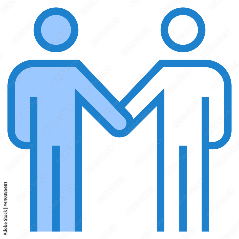 Agreement blue style icon Agreement blue style icon