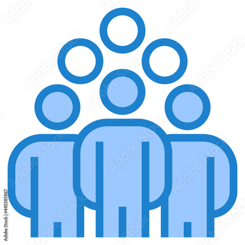 Workgroup blue style icon