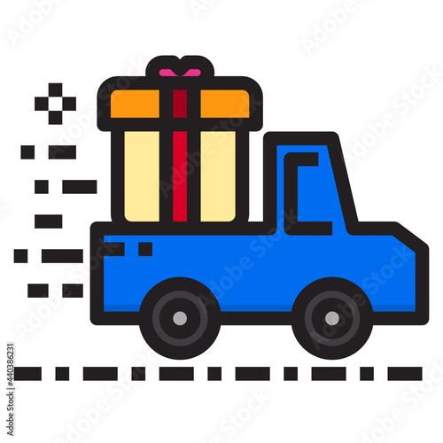 gift box line icon