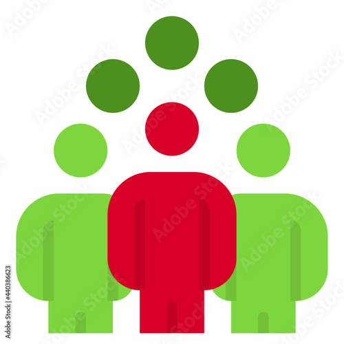Workgroup flat style icon
