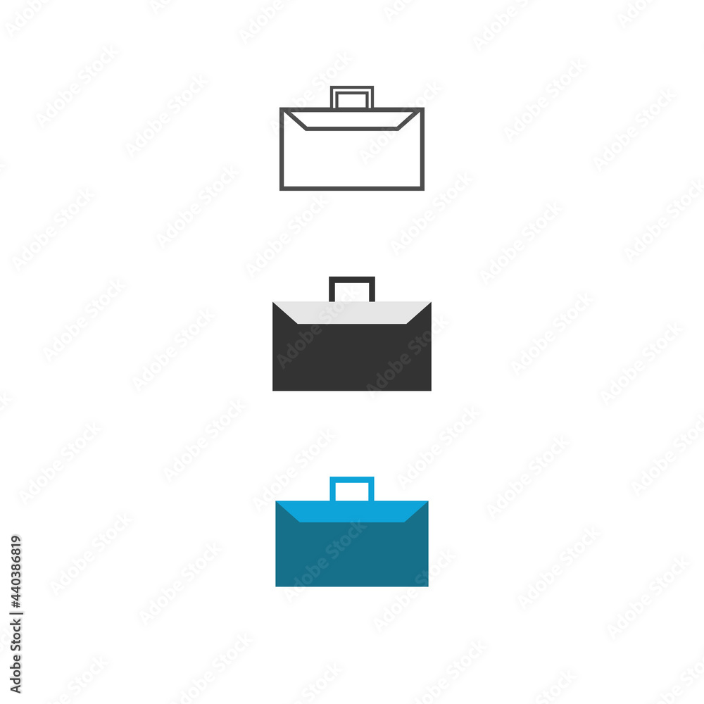 Working bag icon vector design Working bag icon vector design