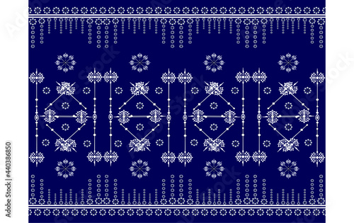 Ikat geometric folklore ornament. Tribal ethnic vector texture. Seamless striped pattern in Aztec style. Figure tribal embroidery. Indian, Scandinavian, Gypsy, Mexican, folk pattern.