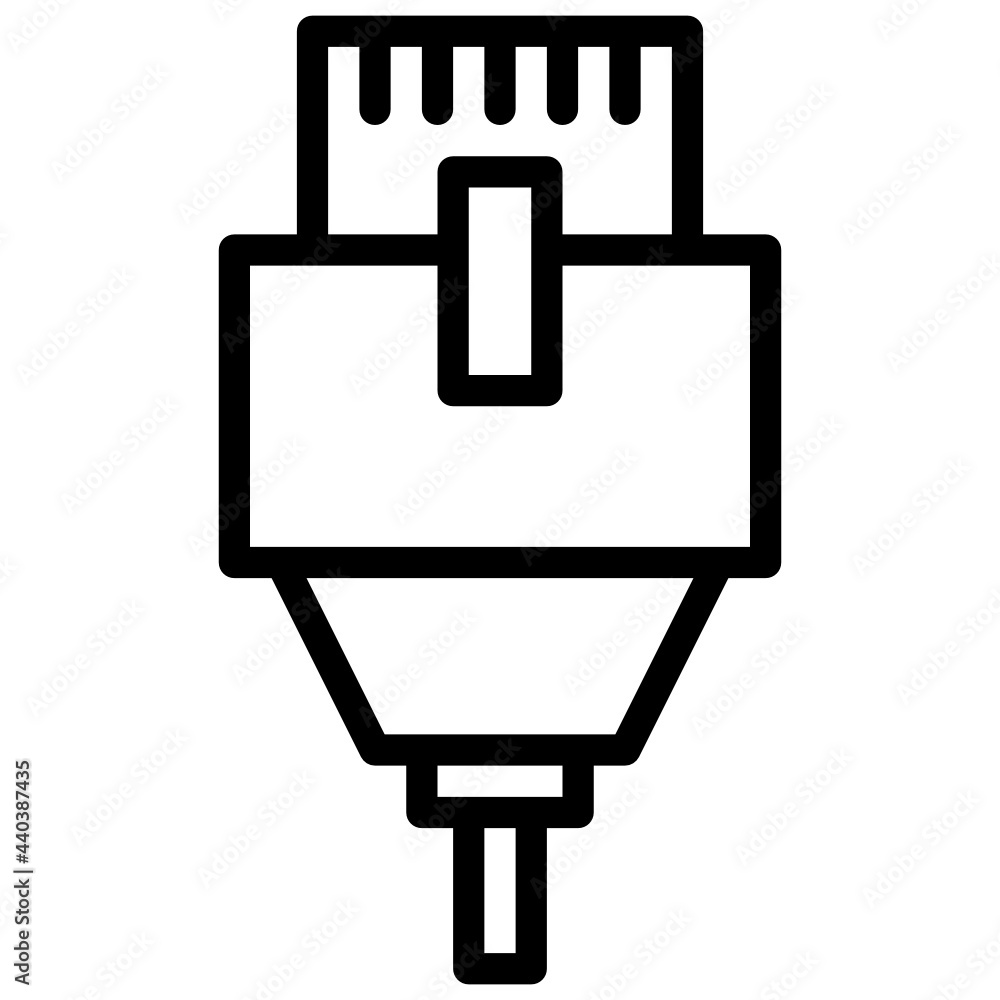 Obraz premium Ethernet outline style icon