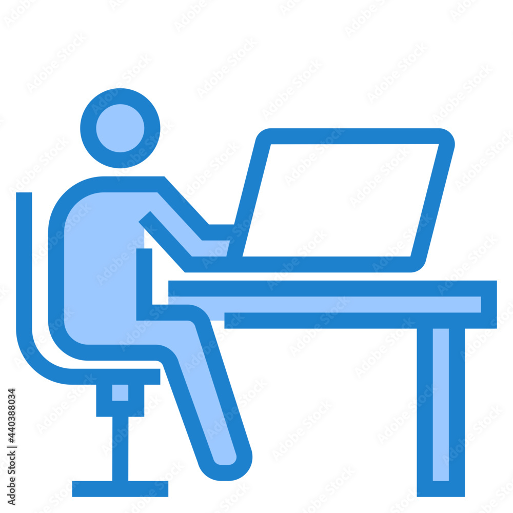 Elearning blue style icon
