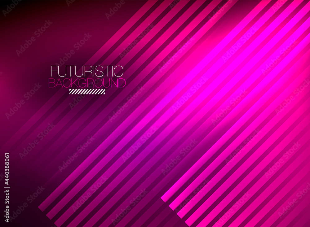 Bright neon color techno abstract background, shiny glowing neon lines in the dark background Bright neon color techno abstract background, shiny glowing neon lines in the dark background
