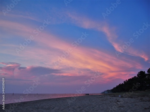 Wallpaper Mural 慶野松原からの夕焼け Torontodigital.ca