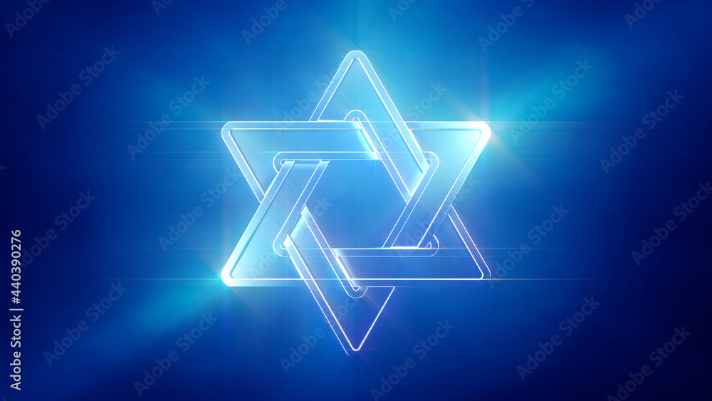 beautiful david star background . design object 3D rendering beautiful david star background . design object 3D rendering