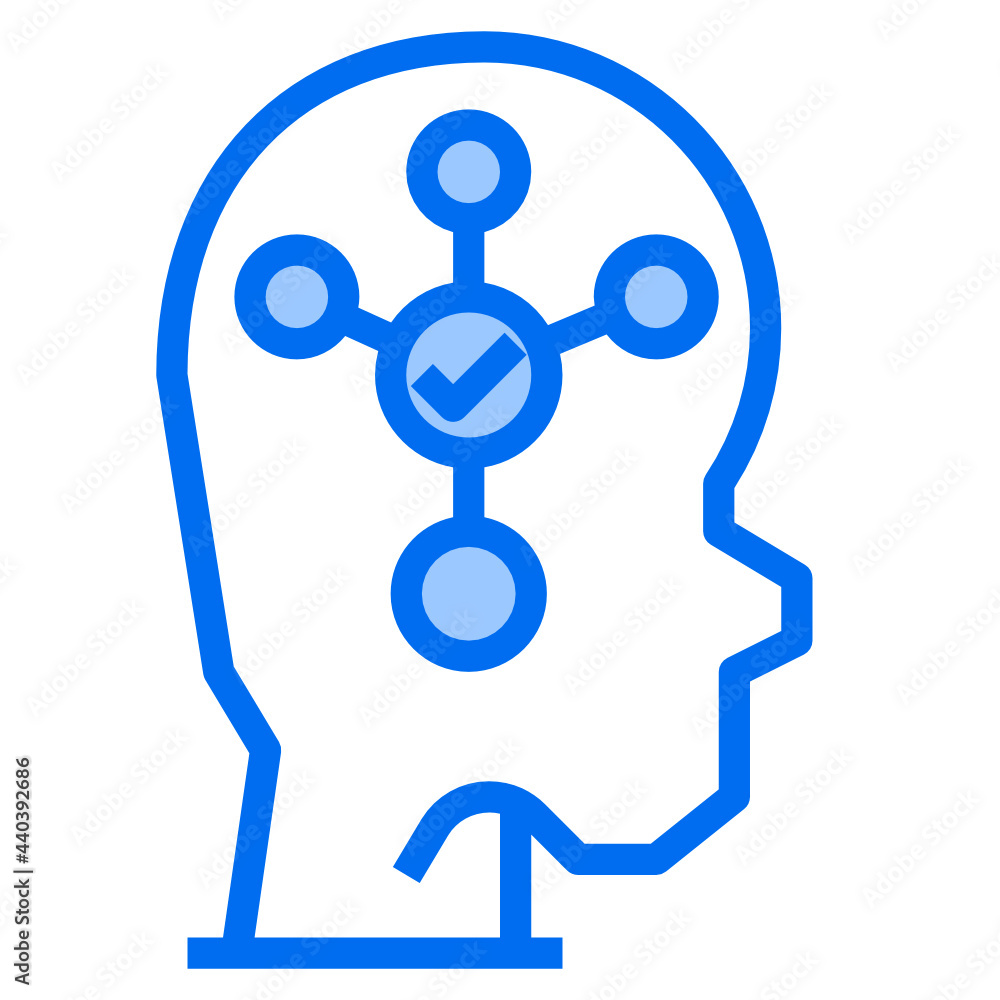 idea blue line icon idea blue line icon